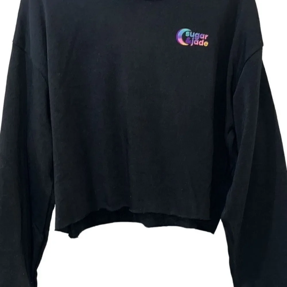 Sugar & Jade X Children’s Place Raw Hem Cropped Hoodie